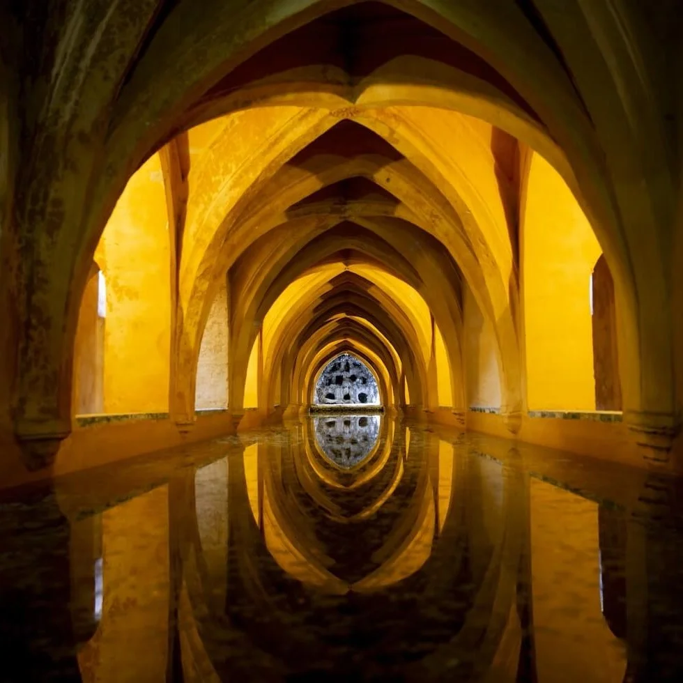 Interior of the baths at the Royal Alcázar