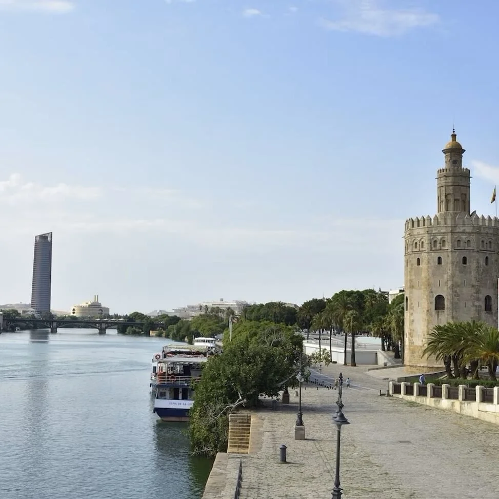 View of the river and the Gold Tower